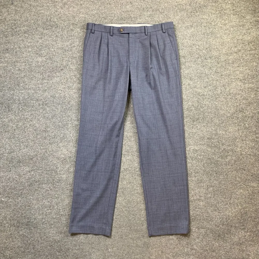 Ralph by Ralph Lauren Pants Mens 36 Navy‎ Shark Blue Pleated Dress Trousers